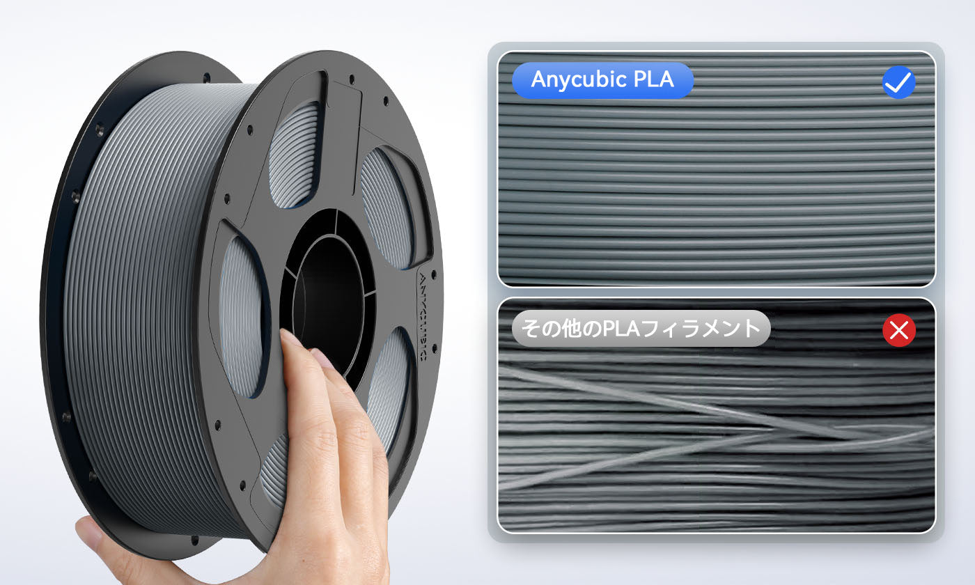 Anycubic 1.75mm PLA 3D プリンター フィラメント: 信頼性が高く、用途